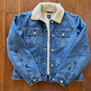 Sherpa lined Gap Denim Jacket